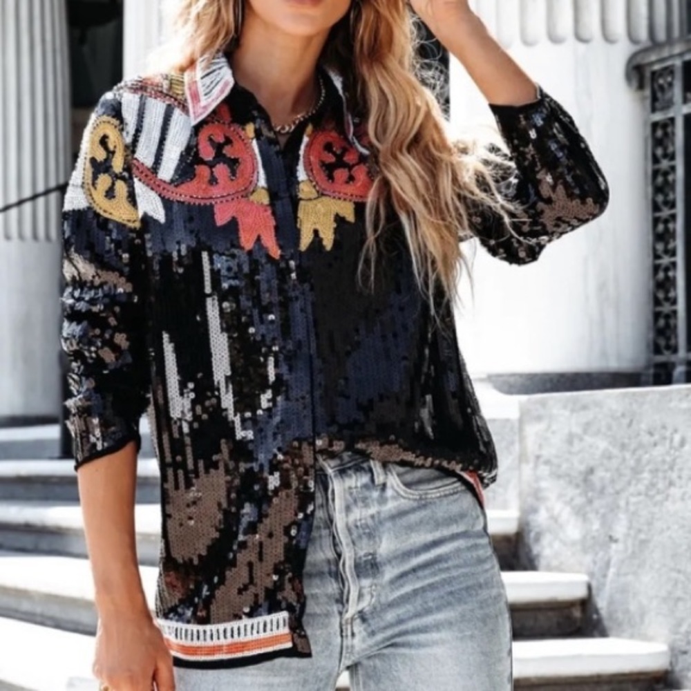 NWT Nasty Gal Country Star Embellished Jacket